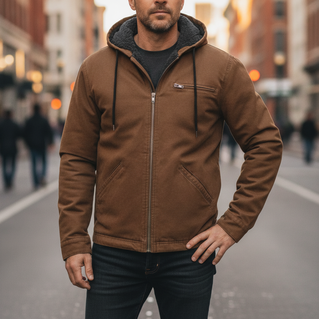 Ronan | Men's Full Zip Fleece Hoodie Jacket