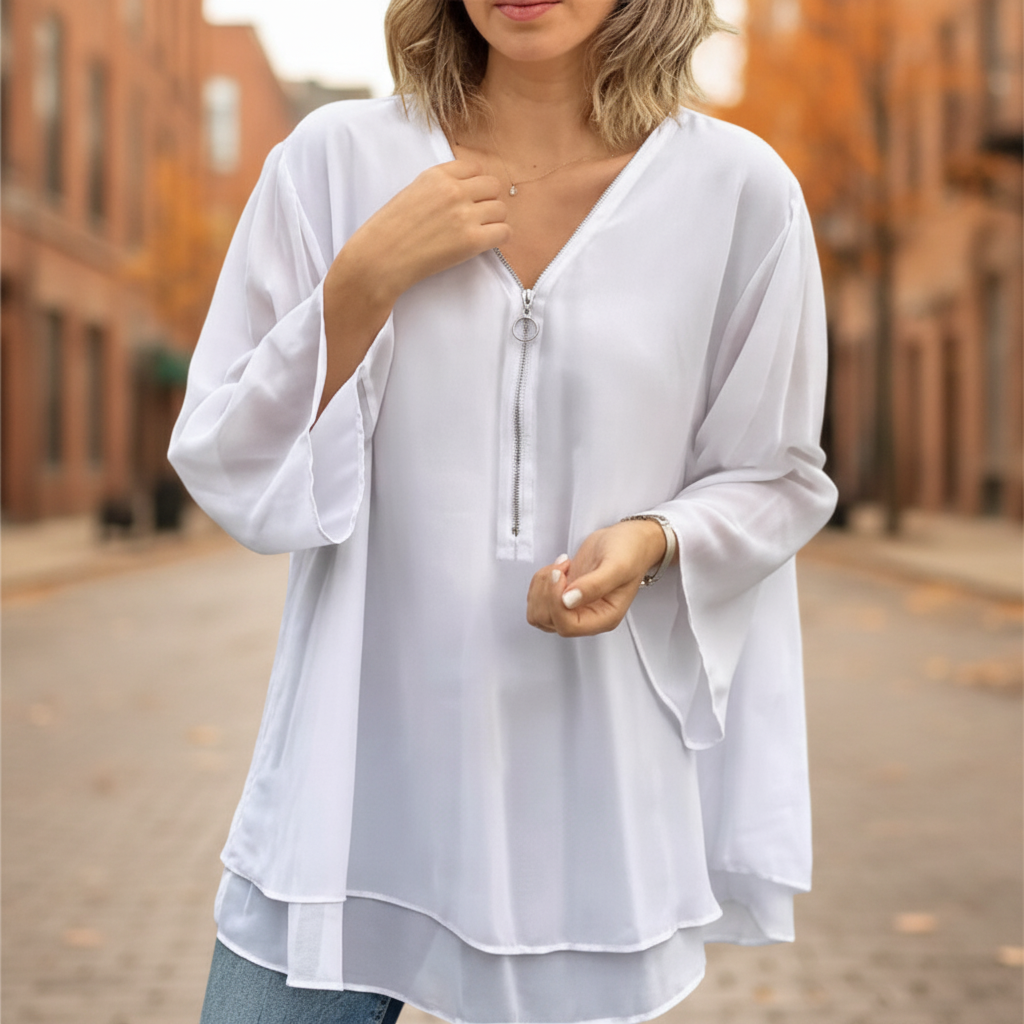 Wren | Women's Zipped Comfort Blouse
