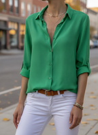 Esme | Women's Chic Long Sleeve Tunic Blouse