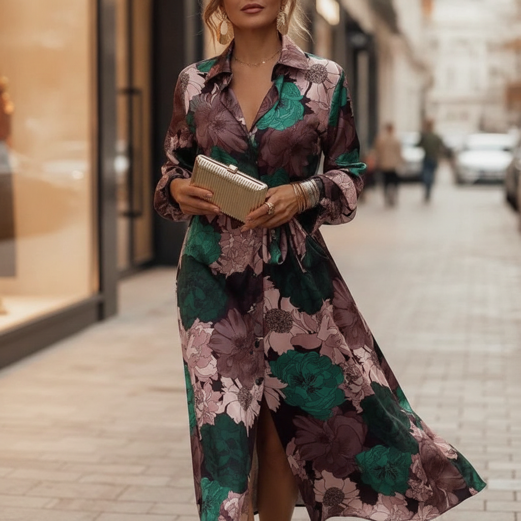Naya | Women's Elegant Floral Maxi Dress