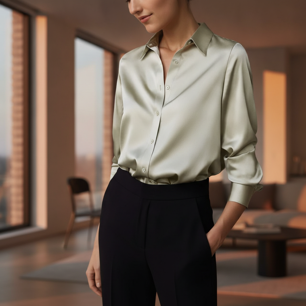 Sienna | Women's Elegant Satin Blouse