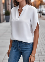 Remi | Women's Relaxed V Neck Blouse