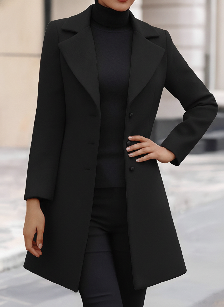 Sage | Women's Slim Fit Double-Breasted Longline Blazer