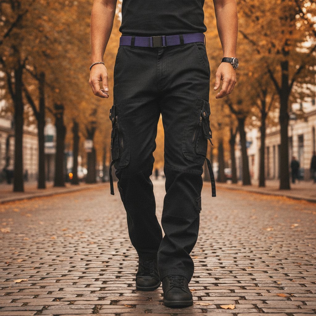 Caden | Men's Utility Cargo Pants with Belt