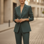 Camille | Women's Classic Blazer Set with Tailored Trousers