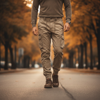 Idris | Men's Relaxed Fit Cargo Pants with Elastic Cuffs