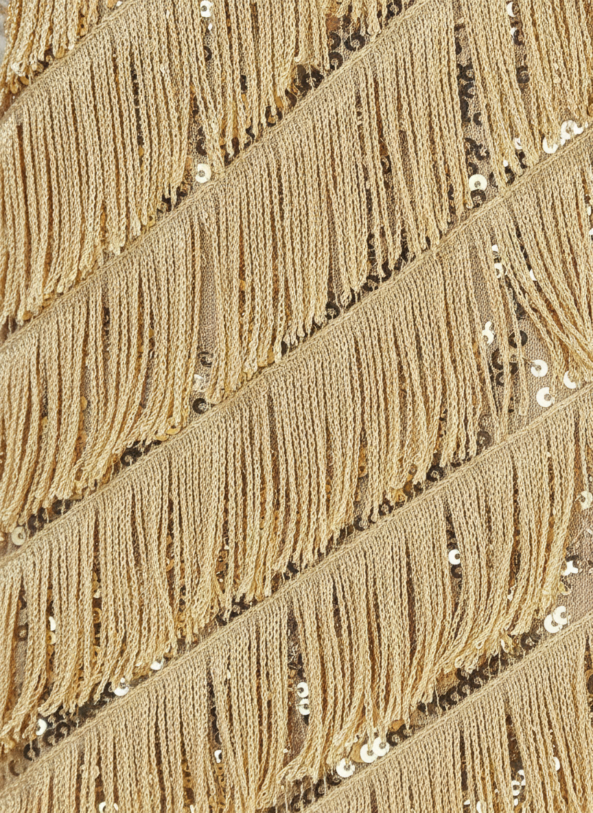 Zora | Women's Elegant Flapper Dress with Fringe Detail