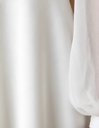 Lennox | Women's Elegant Flowy Midi Dress with Sheer Sleeves