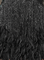 Tamsin | Women's Elegant Feather Cocktail Dress