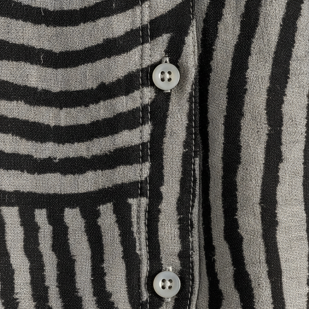 Zadie | Women's Abstract Summer Blouse with Button-Up Detail