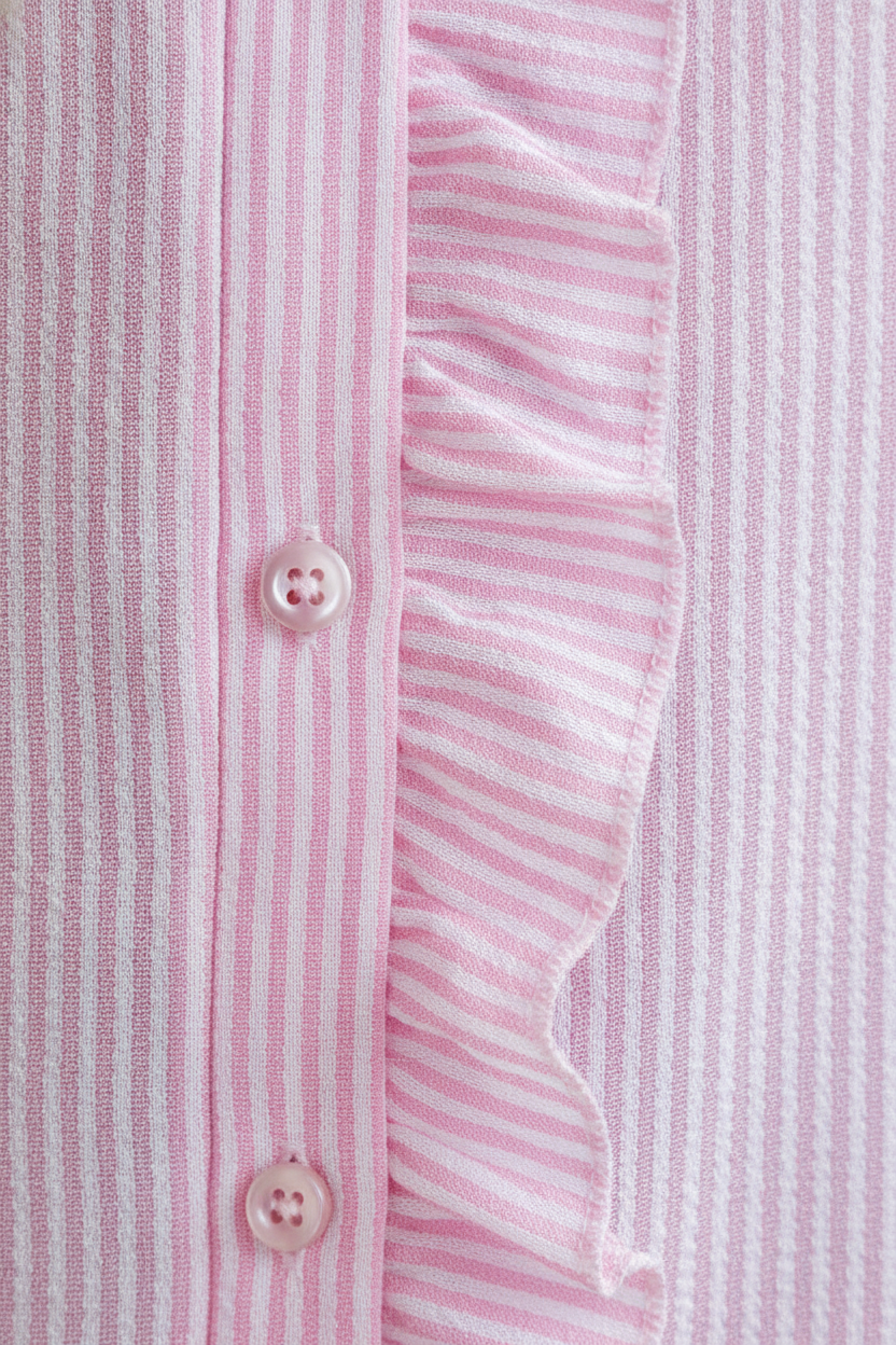 Marlowe | Women's Ruffle Blouse with Button Detail