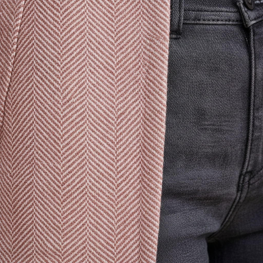 Amara | Women's Chic Textured Blazer with Soft Pink Hue