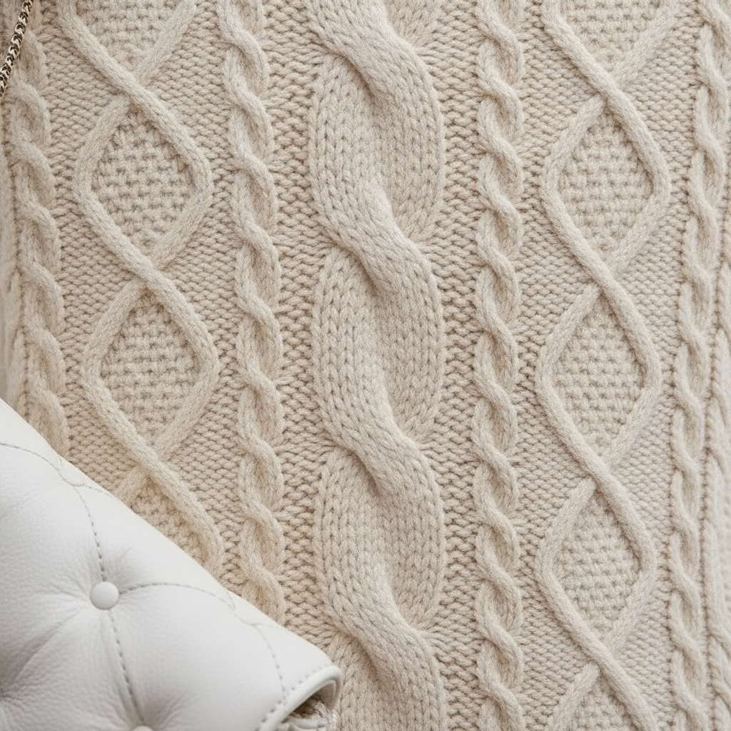 Sienna | Women's Turtleneck Cable Knit Sweater Dress
