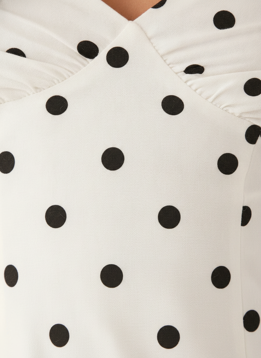 Thea | Women's Polka Dot Off-Shoulder Mini Dress
