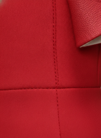 Elara | Women's Elegant Red Mini Dress with Bow Back