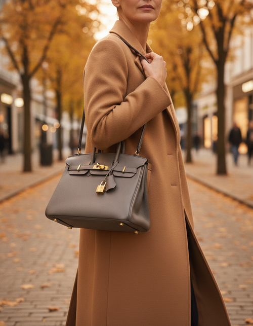 Alma - Women's Classic Leather Luxury Handbag