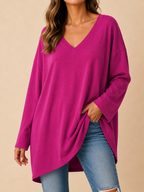Amara | Women's Vibrant V-Neck Tunic Top