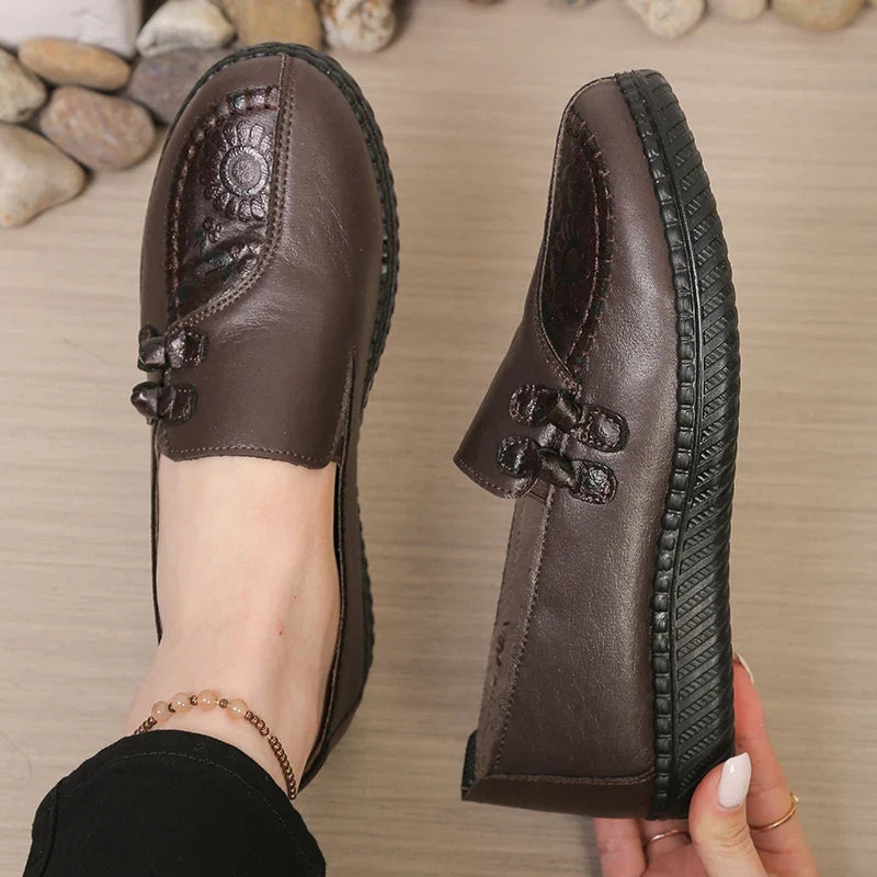Amara | Women's Casual Mary Janes with Decorative Stitching