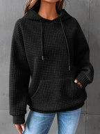 Amara | Women's Casual Waffle Knit Hoodie