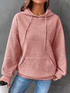 Amara | Women's Casual Waffle Knit Hoodie
