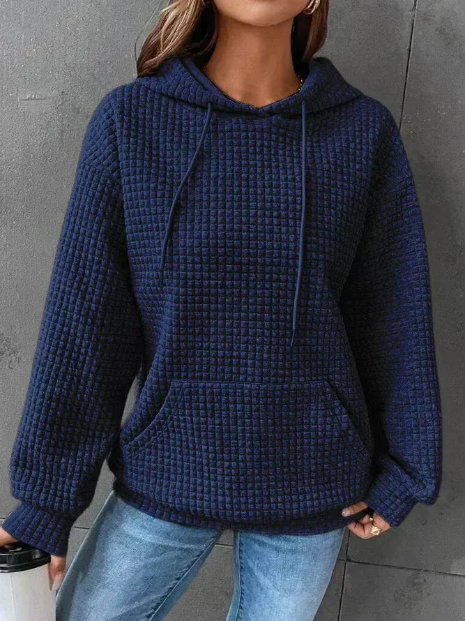 Amara | Women's Casual Waffle Knit Hoodie