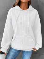 Amara | Women's Casual Waffle Knit Hoodie