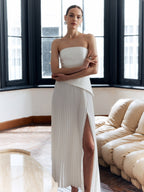 Amaya - Women's Elegant Pleated Maxi Dress