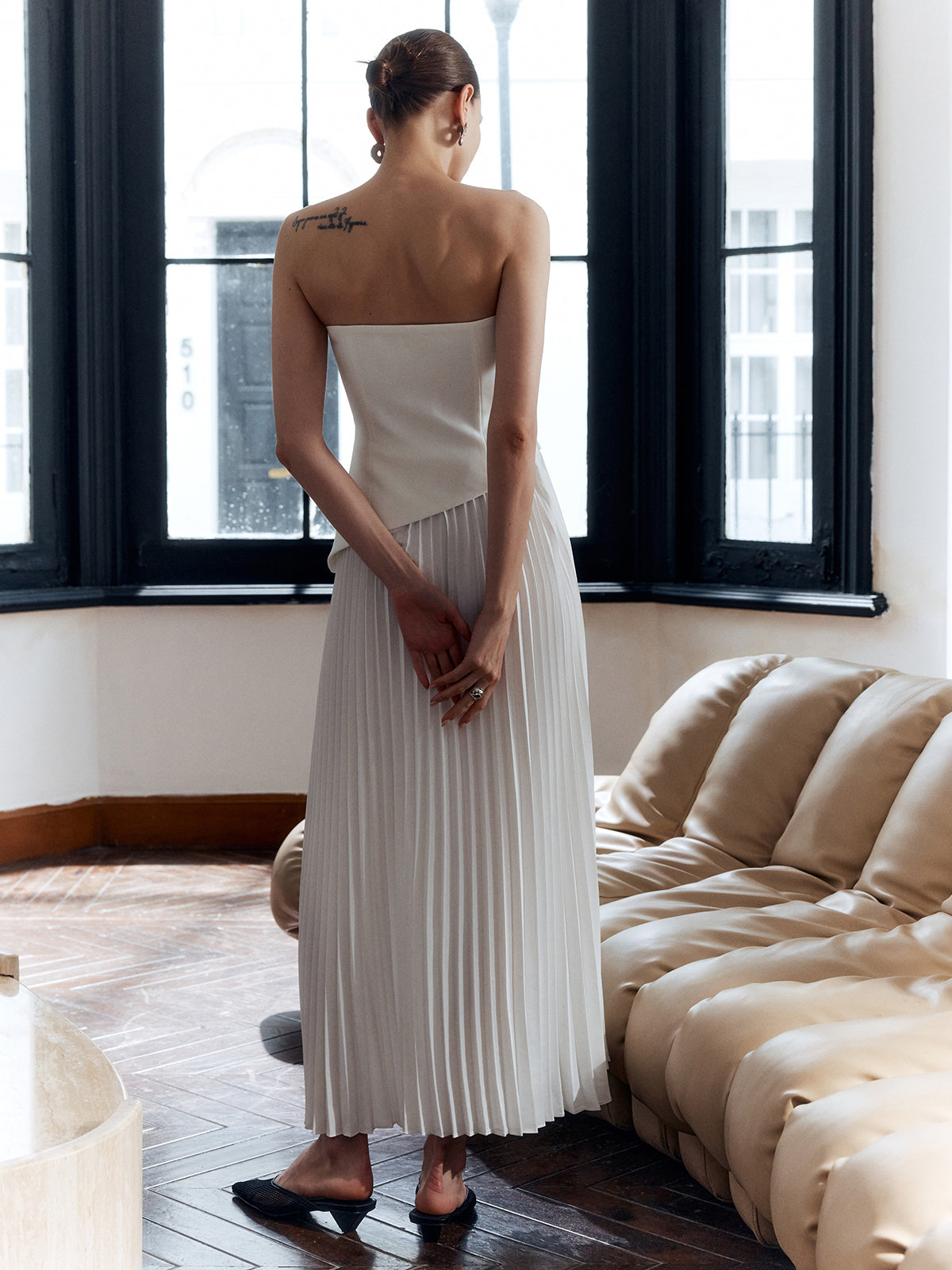 Amaya | Women's Elegant Pleated Maxi Dress