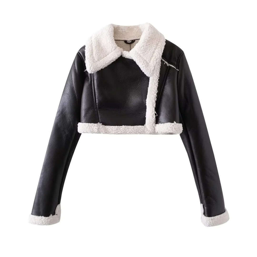 Anya - Women's Chic Cropped Winter Jacket