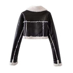 Anya - Women's Chic Cropped Winter Jacket