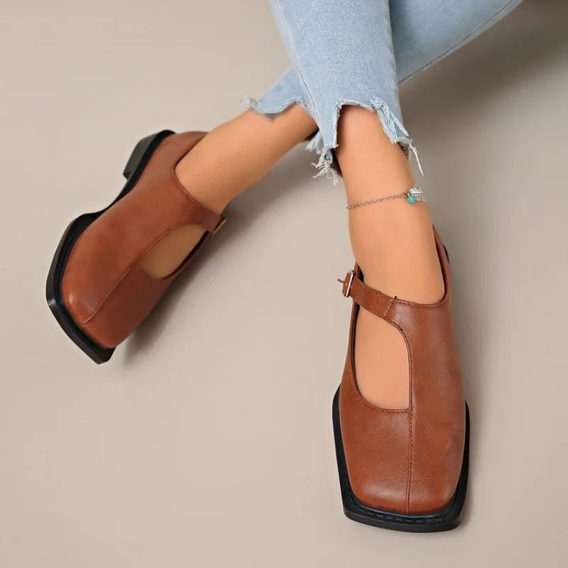 Anya | Women's Stylish Mary Jane Shoes with Buckle Strap