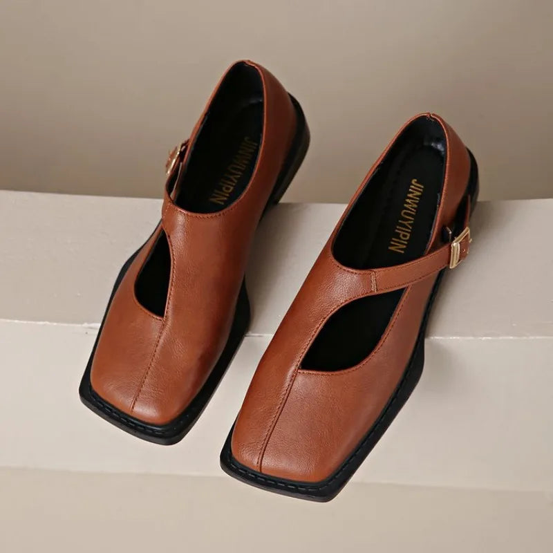 Anya | Women's Stylish Mary Jane Shoes with Buckle Strap