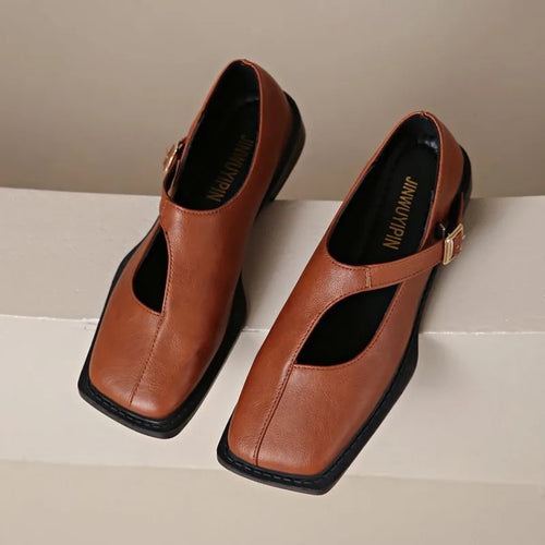 Anya - Women's Stylish Mary Jane Shoes with Buckle Strap