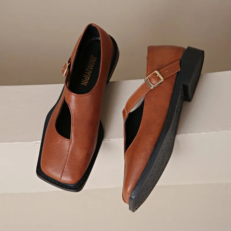 Anya | Women's Stylish Mary Jane Shoes with Buckle Strap