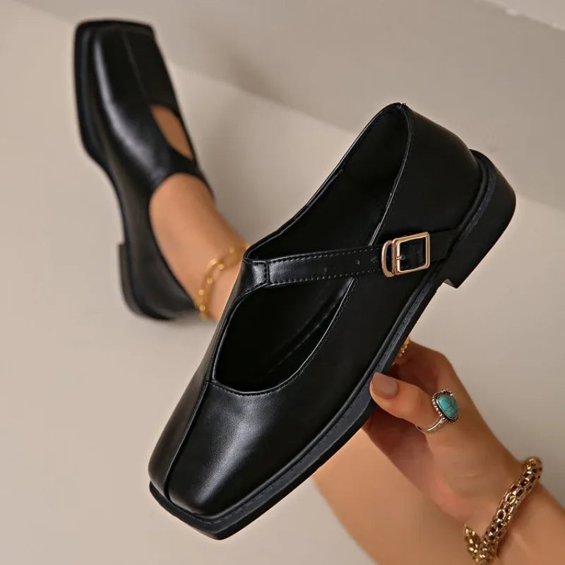 Anya | Women's Stylish Mary Jane Shoes with Buckle Strap