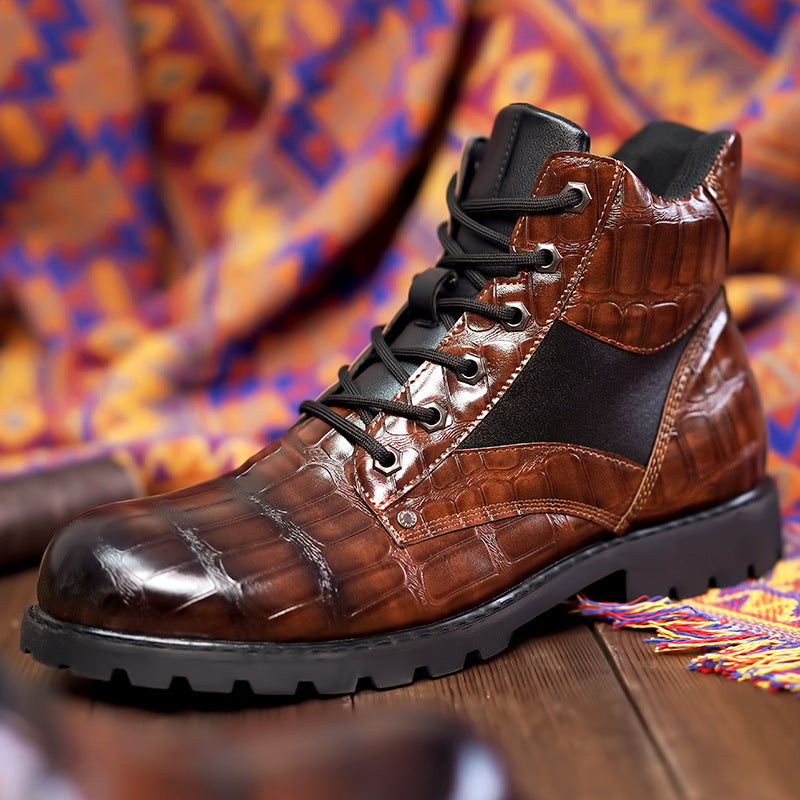 Archer - Men's Stylish Faux Leather Boots