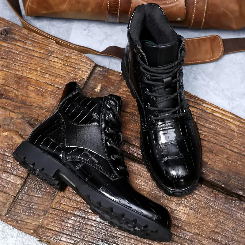 Archer - Men's Stylish Faux Leather Boots