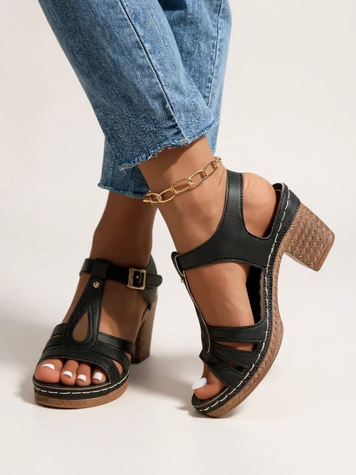 Aria - Women's Chic Block Heel Sandals