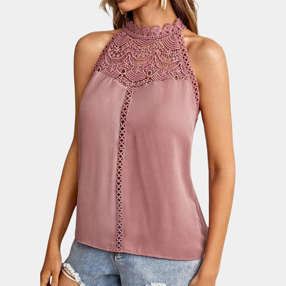 Aria | Women's Lace Halter Going Out Top