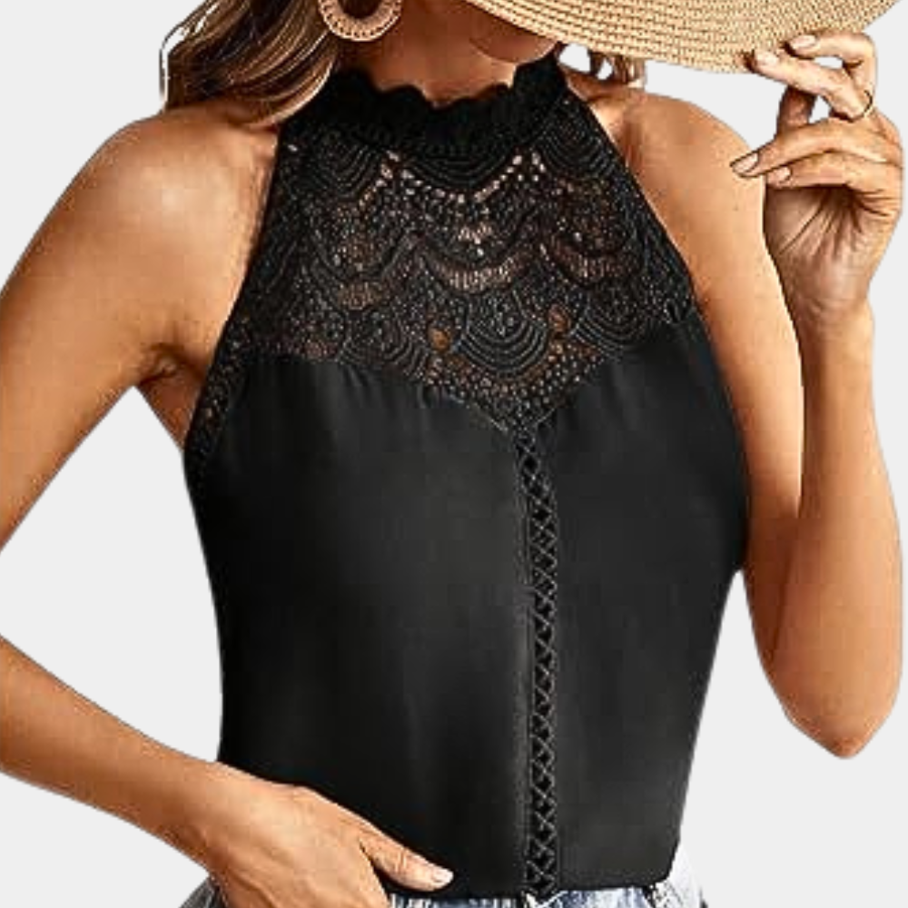 Aria | Women's Lace Halter Going Out Top