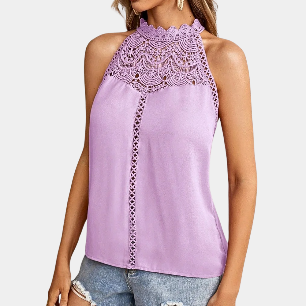 Aria | Women's Lace Halter Going Out Top