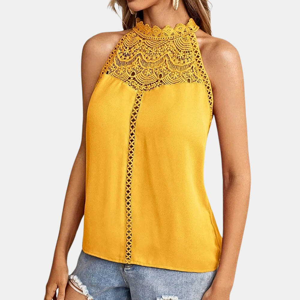 Aria | Women's Lace Halter Going Out Top