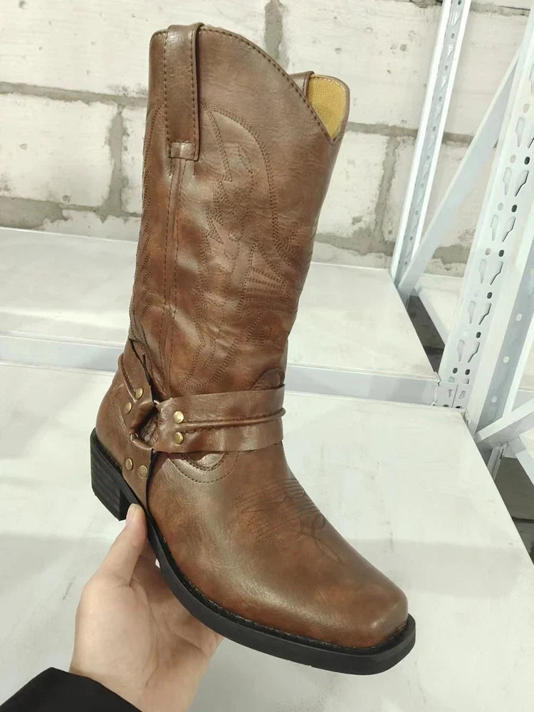 Arlo - Men's Classic Knee High Cowboy Boots
