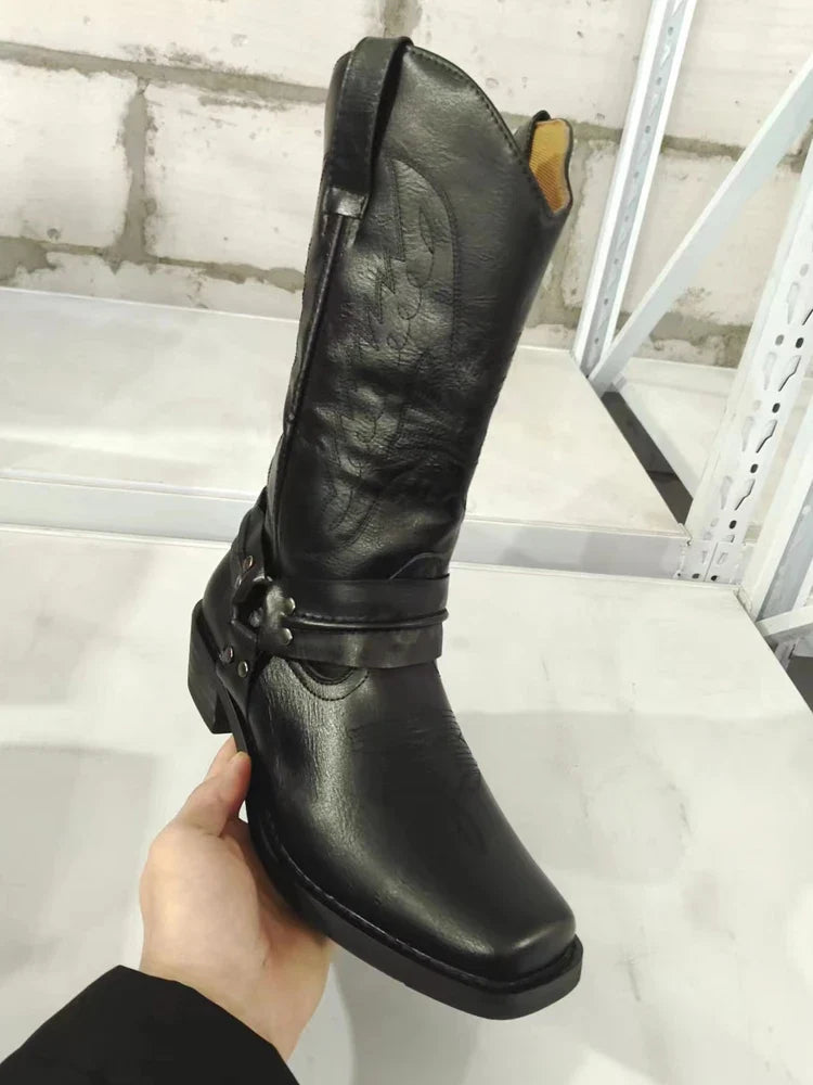Arlo - Men's Classic Knee High Cowboy Boots