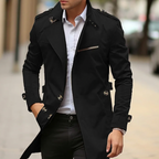 Asher - Men's Elegant Longline Trench Coat