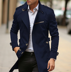 Asher - Men's Elegant Longline Trench Coat