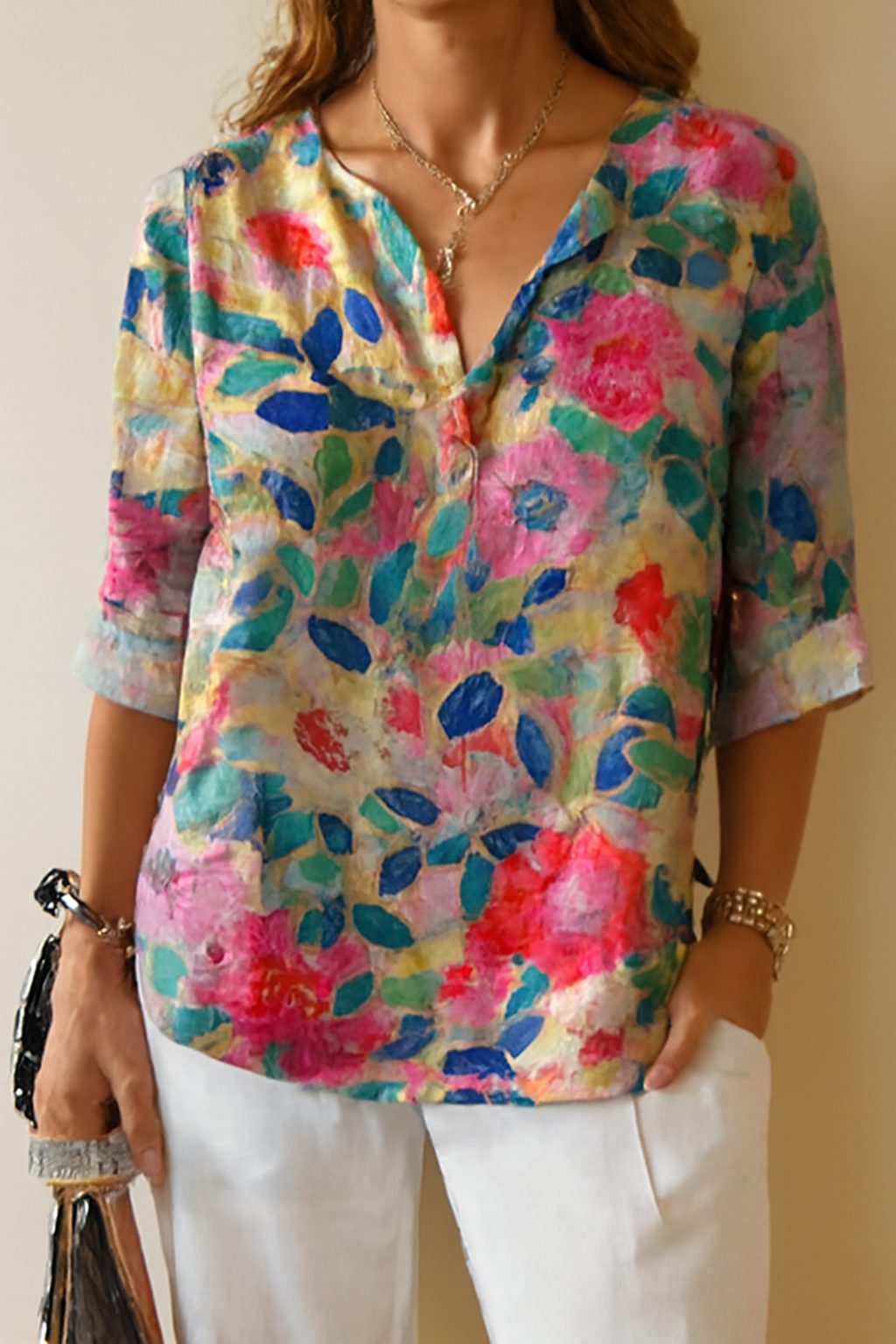 Astrid | Women's Vibrant Floral Print Blouse