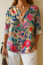 Astrid | Women's Vibrant Floral Print Blouse