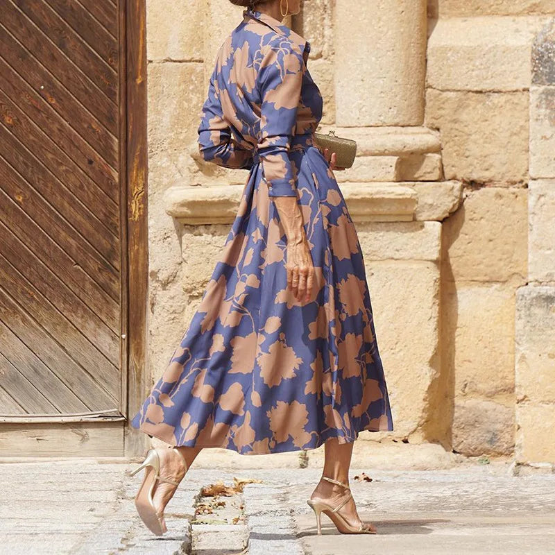 Astrid - Women's Elegant Long Sleeve Maxi Dress