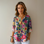 Astrid | Women's Vibrant Floral Print Blouse